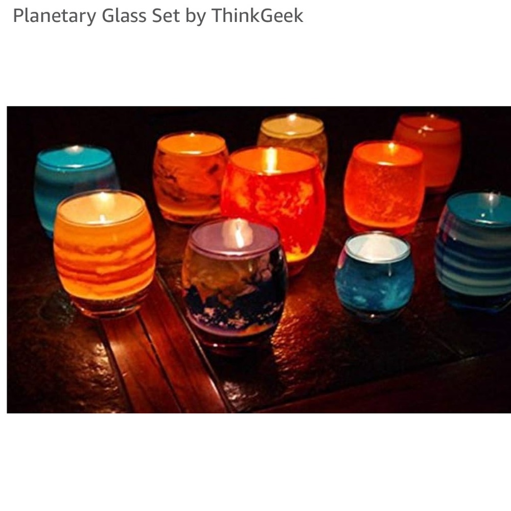 New in Box - Planet Glass Set of 12 - Space/Galaxy Lovers Unite!